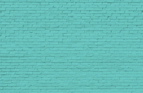 Mur de briques turquoise — Photo