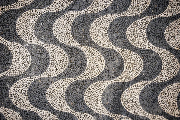 Plage Ipanema Célèbre Motif Mosaïque Rio Janeiro Brésil Effet Fuite — Photo