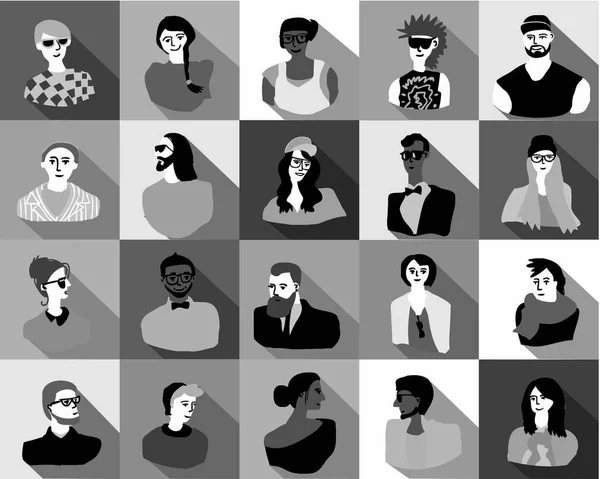 Gran multitud de personas — Vector de stock