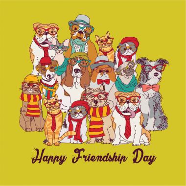 Kediler ve köpekler ile dostluk günü