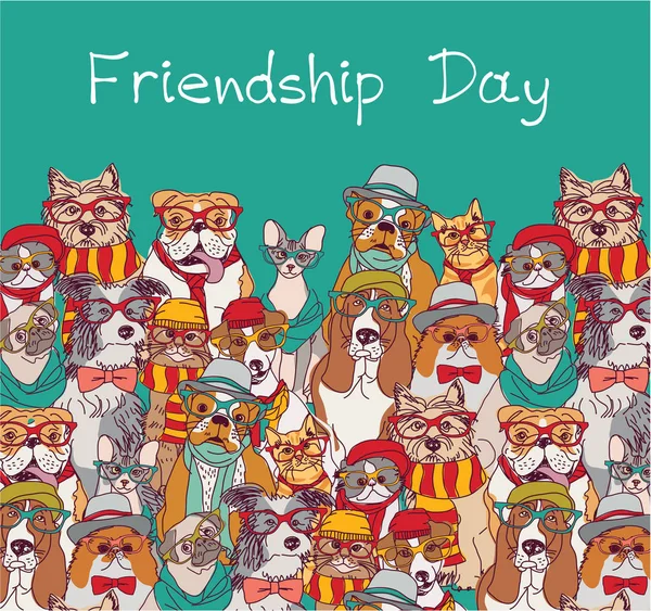 Kediler ve köpekler ile dostluk günü
