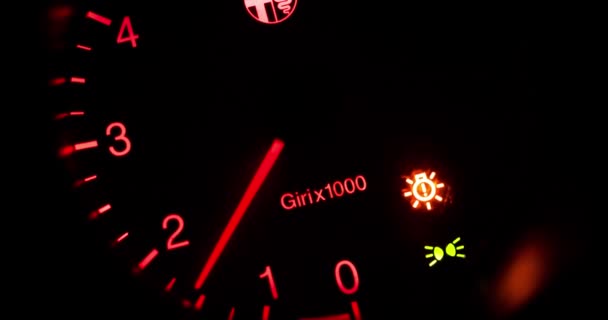 Modern Car Tachometer Grows — ストック動画