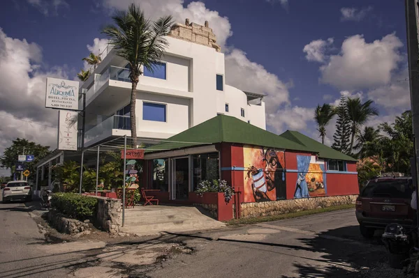 Zentrum des bayahibe pueblo — Stockfoto