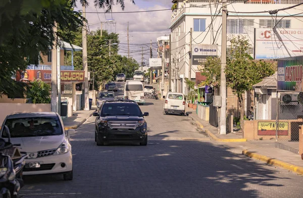 Strade trafficate in Bayahibe 2 — Foto Stock