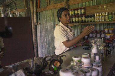 Dominik 'te bir çiftlikte dükkan.