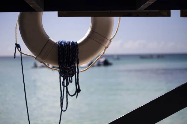 Boya salvavidas en el mar 3 — Foto de Stock