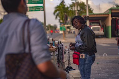 Daily life scene in the streets of Higuey in the Dominican Republic 22