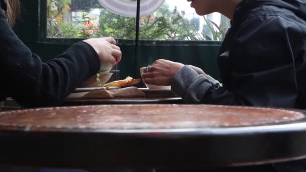 Hora Del Almuerzo Restaurante — Vídeos de Stock