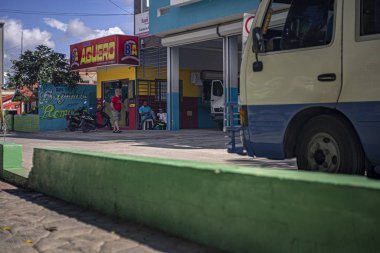 Bayahibe 2 'deki otobüs durağı.