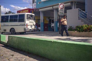 Bayahibe 3 'teki otobüs durağı.