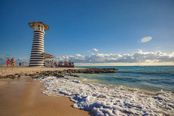 Bayahibe Lighouse Panorama at sunset 3 — 스톡 사진