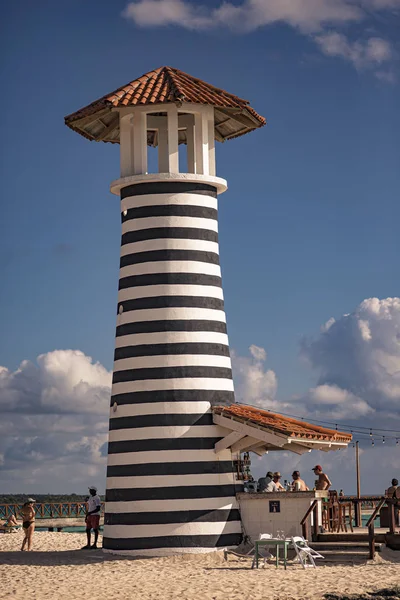 Bayhaibe yakınlarındaki Dominicus sahili, deniz feneri 3 'lü. — Stok fotoğraf