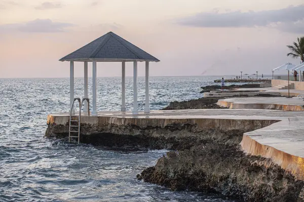 Costa Dominicana al atardecer — Foto de Stock