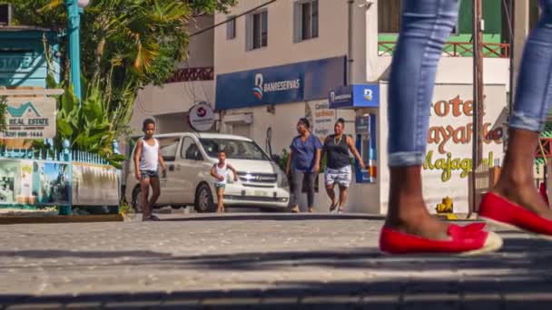 Bayahibe Dominikana Stycznia 2020 Bayahibe Centrum Miasta Podjęte Techniką Zamrożenia — Wideo stockowe