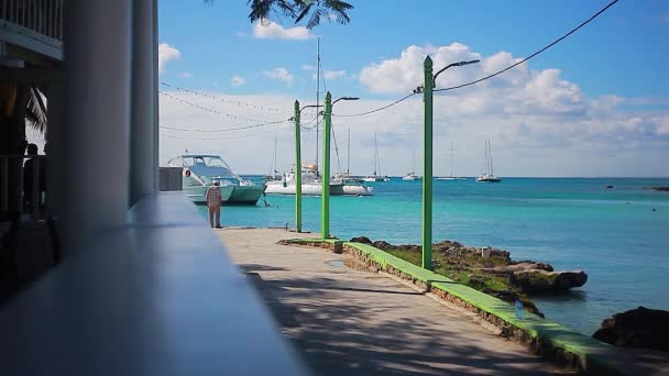 Bayahibe República Dominicana Janeiro 2020 Detalhe Cidade Bayahibe Uma Cena — Vídeo de Stock