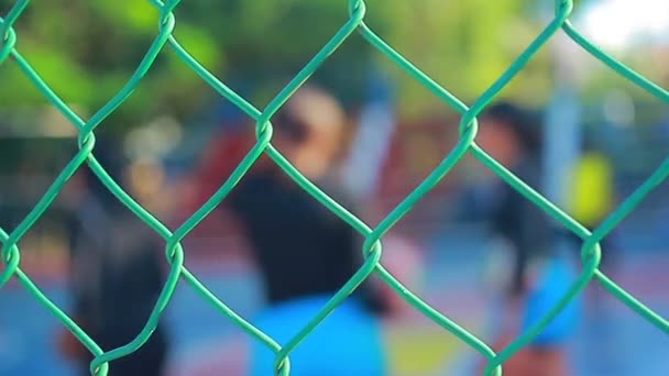 Bayahibe República Dominicana Enero 2020 Niños Negros Juegan Voleibol Baloncesto — Vídeo de stock