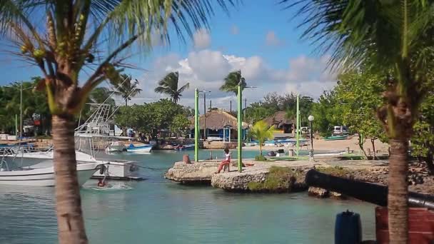 Bayahibe Dominican Republic January 2020 Bayahibe Touristic Port — Wideo stockowe