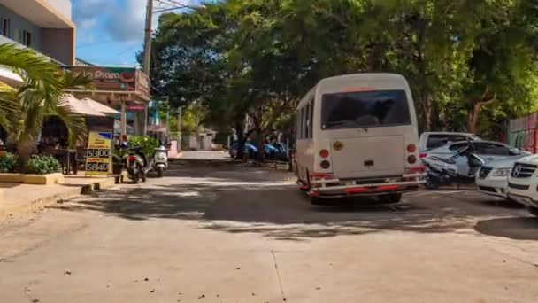 Karayipler Bayahibe Kasabasının Merkezi Zaman Hızı Nda Vuruldu — Stok video