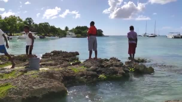 Яхибе Доминиканская Республика Декабря 2019 Года Лагуна Баяхибе Туристический Порт — стоковое видео