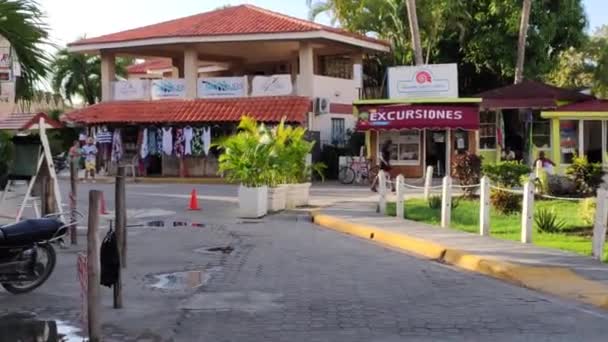 Bayahibe Dominican Republic December 2019 Bayahibe People Street — Stok video