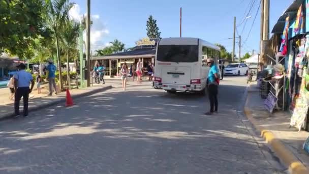 Bayahibe Dominican Republic December 2019 Bayahibe People Street — Stok video