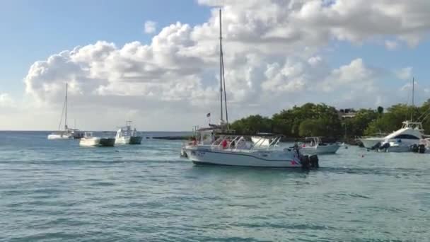 Bayahibe Dominikana Grudnia 2019 Zalew Bayahibe Port Turystyczny — Wideo stockowe
