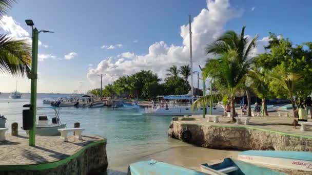 Bayahibe Dominican Republic December 2019 Bayahibe Lagoon Touristic Port — Stock Video