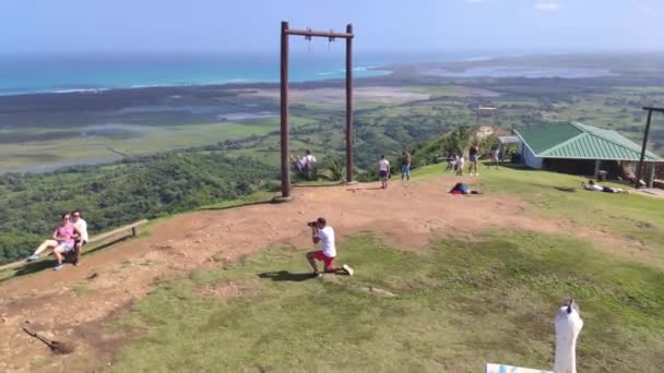 Montana Redonda Dominican Republic January 2020 Panorama Montana Redonda Dominican — Stockvideo