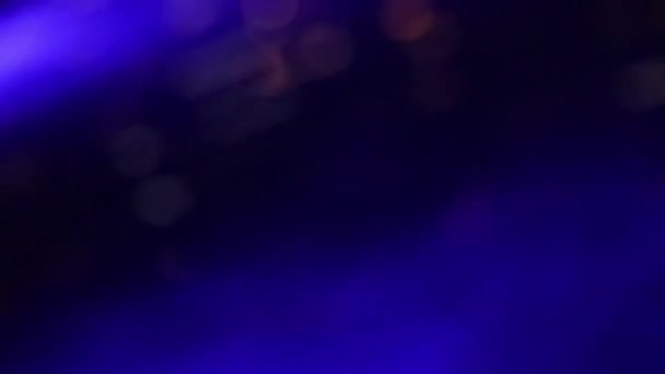 Отражение Ночью Бассейне — стоковое видео