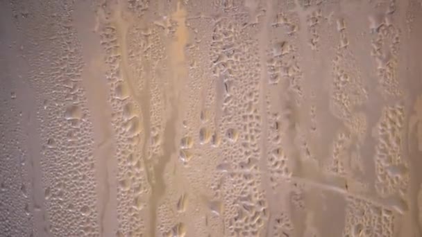 Textuur Van Waterdruppels Macro Shoot — Stockvideo