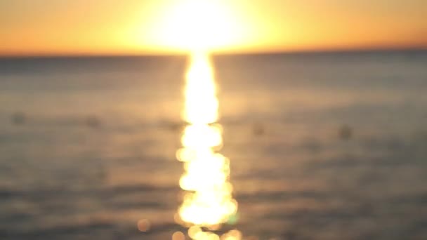 多米尼加共和国海洋地平线上的日落2 — 图库视频影像