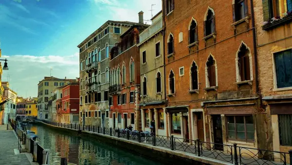 Venice Itália Fevereiro 2020 Rua Veneza — Fotografia de Stock