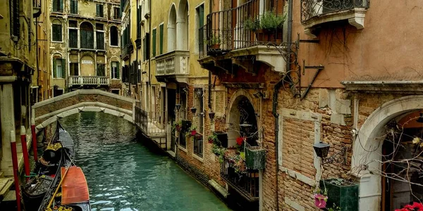 Venska Italien 2020 Venedigs Gata — Stockfoto
