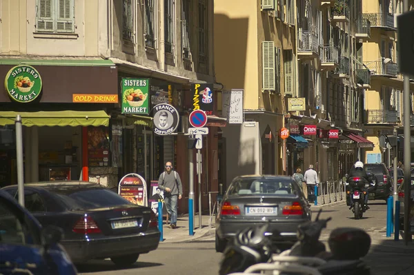 Nice France Fevrier 2020 Bâtiments Dans Les Rues Nice France — Photo