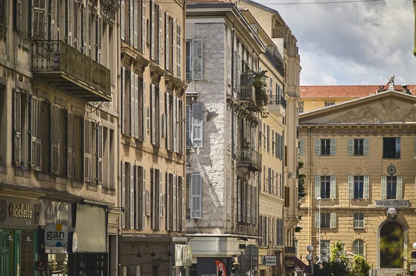 Nice Frankrijk Februari 2020 Gebouwen Straat Van Nice Frankrijk — Stockfoto