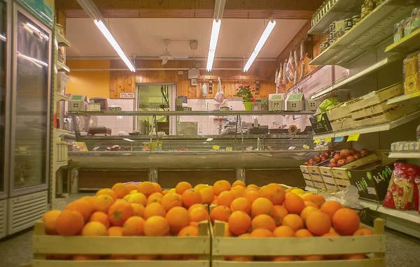 Fratta Polesine Italy March 2020 Shelves Grocery Store — Stock Photo, Image