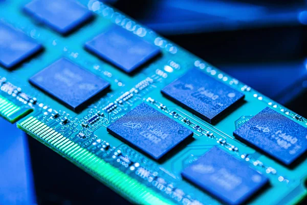 Ram Memória Részlet Tisztán Látható Szerkezete Funkcionális Részletei Chip — Stock Fotó