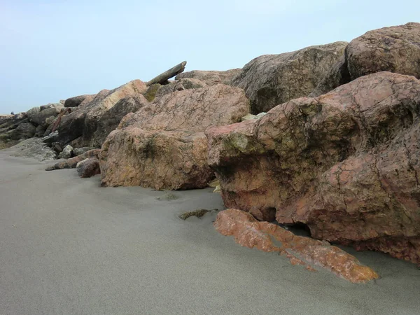 Plaża Rosolina Mare Północnych Włoszech Podczas Zachodu Słońca — Zdjęcie stockowe