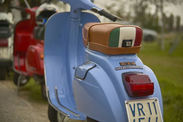 Lendinara Italy March 2020 Piaggio Vespa Scooter Detail — Stock Photo, Image