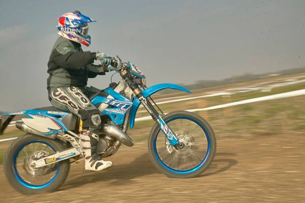 Gavello Itália Março 2020 Corrida Enduro Campo — Fotografia de Stock