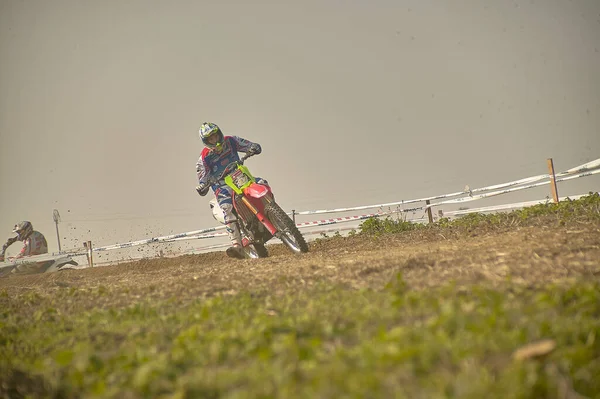 Gavello Italy March 2020 Enduro Race Countryside — 图库照片
