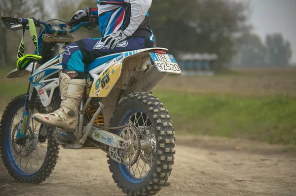 Gavello Itália Março 2020 Corrida Enduro Campo — Fotografia de Stock