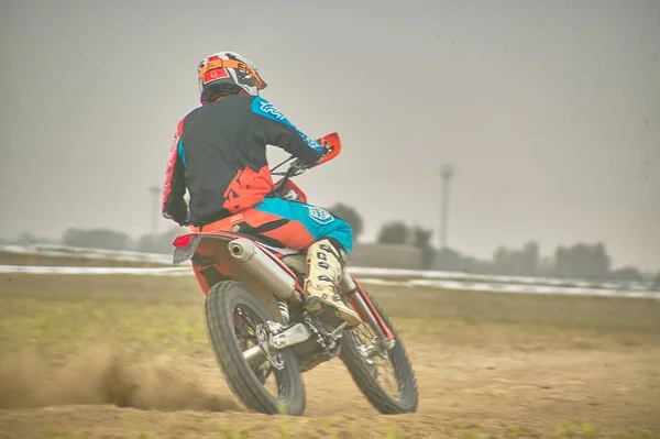 Gavello Itália Março 2020 Corrida Enduro Campo — Fotografia de Stock