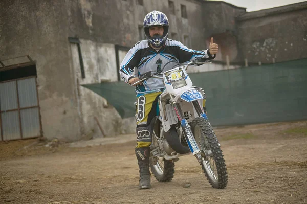 Gavello Italy March 2020 Enduro Race Countryside — 스톡 사진