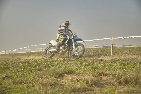 Gavello Italia Marzo 2020 Enduro Race Countryside —  Fotos de Stock