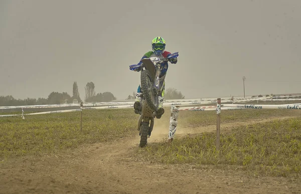 Gavello Italy March 2020 Enduro Race Countryside — 图库照片