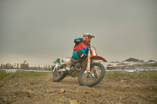 Gavello Italy March 2020 Enduro Race Countryside — 图库照片