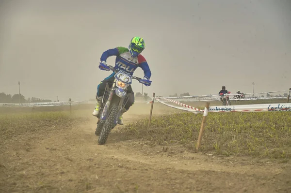 Gavello Italy March 2020 Enduro Race Countryside — 图库照片