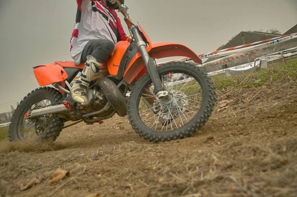 Gavello Italy March 2020 Enduro Race Countryside — стокове фото