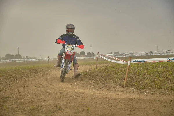 Gavello Italy March 2020 Enduro Race Countryside — 图库照片